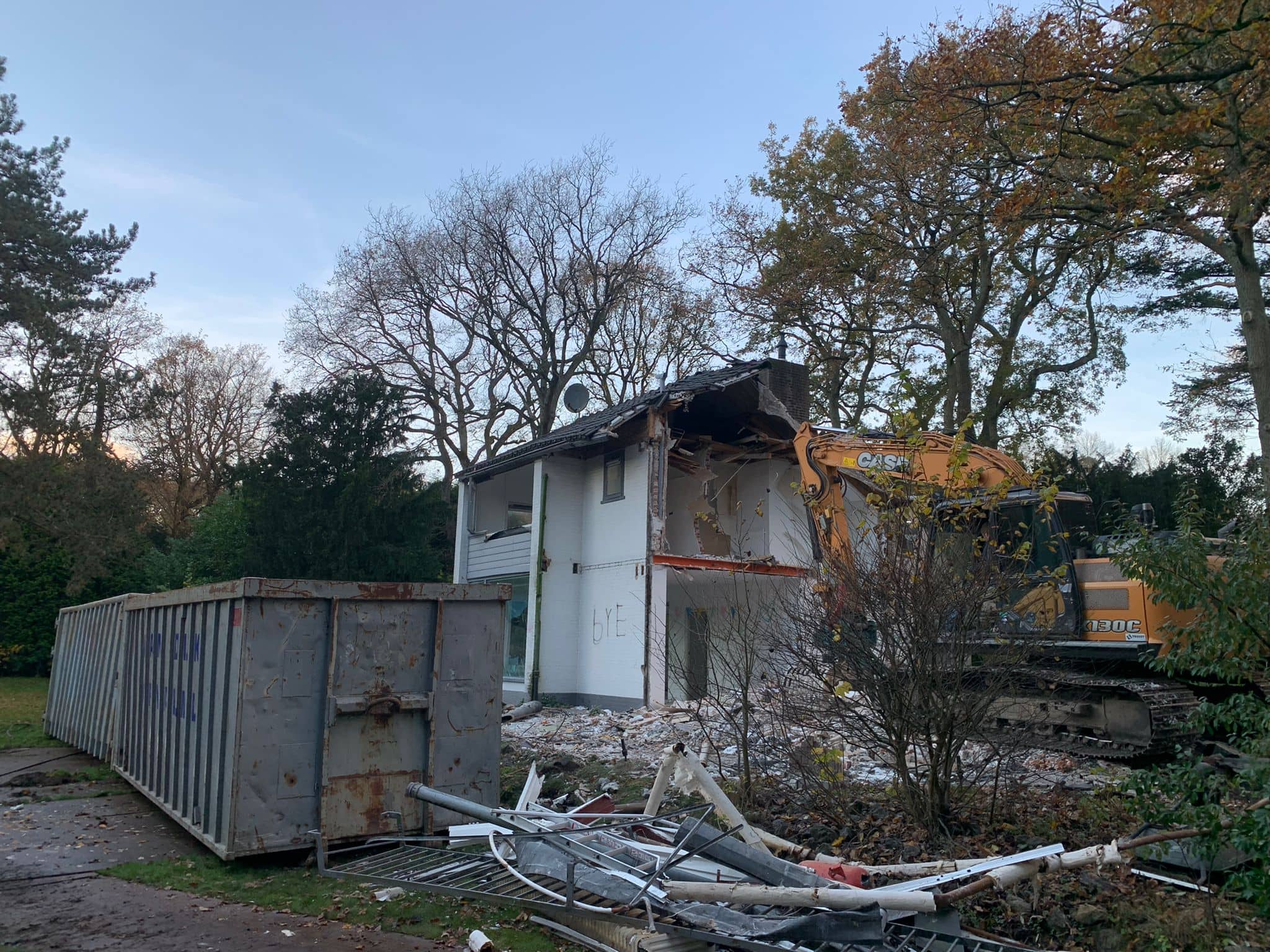 Afzetbak.nl demolition work for a customer